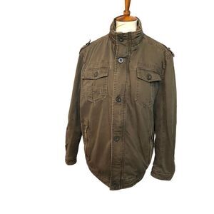 Vintage Continente gorpcore canvas green utility quilted vintage jacket
